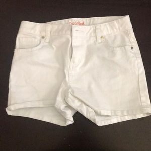 Cat and jack white jean shorts size 14-16 kids